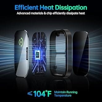 Wireless CarPlay Adapter for Apple iPhone, Converts Factory Wired CarPlay to Wireless CarPlay 2024 Upgrade Plug & Play Auto Connect Fast Easy Use for Cars from 2017 & iPhone iOS Black