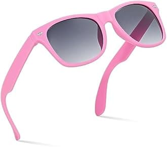 Kids Comfortable Classic Sunglasses for Boys and Girls | Toddler Preschool Grade School Children AGE 3-12 Years Recommended