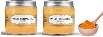 looms & weaves - Ayurvedic Natural Wild Turmeric Powder 200 Gram (Curcuma Aromatica/Jangli Haldi/Kasthuri Manjal) (Newly Packed in ECO Friendly Container)
