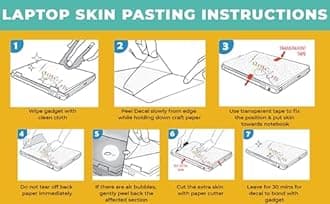 Full Body Laptop Skins Sticker Laminated HD Quality Vinyl fits Upto 15.6 inches Compatible with Dell, Lenovo, Acer, HP, Asus - Porsche 911 GT3 RS 2023-Self-Adhesive