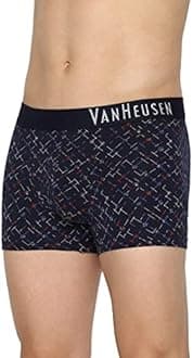 Van Heusen Men Cotton Stretch Printed Trunk - Pack of 1 - Body Defining Fit, Ultra Soft