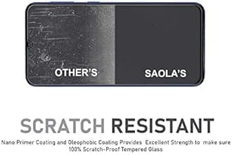 Saola 9H Clear Tempered Glass For Samsung Galaxy M01 Smartphone(Pack Of 1)With Free Installation Kit. Full Screen Coverage-5.7 Inch