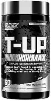 T-UP Booster Supplement for Men - Increase T Levels, Build Muscle, Boost Strength & Recovery - 60 Capsules