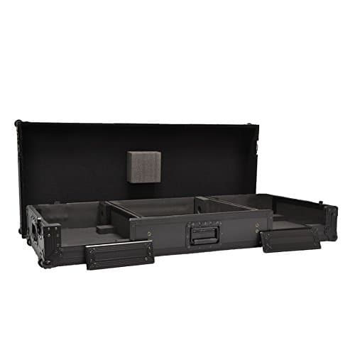 Black case BCREG2 1 Flight case for 19"cdj Mixer Controller - 2 CD