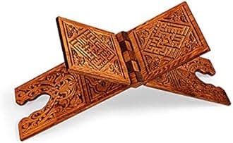 Prayer Book Holder Stand Ramadan Gift Rihal Rehal Wooden Carved Gift (25"x 8")