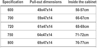 IMPREC Slide Pull Out Drawers, Double Tier Roll Out Wire Basket Drawers Kitchen Cabinet Slide Out Storage Pot And Pan For Kitchen (Color : Silver, Size : 720)