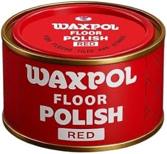 Waxpol Floor Polish Red 400 g | Gloss Enhancer for Cement Floors, Tiles, Vinyl, Marble & Hard Flooring