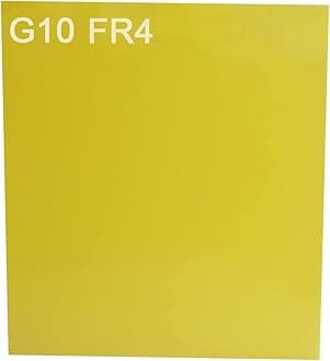 G10 FR4 Sheet Fiberglass Panel, Epoxy Resin Panel, 300x335x2.0mm Yellow