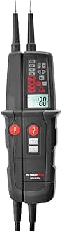 PRO ELEC+ Two Pole Voltage Detector and Electrical Tester upto 1000V with LCD Display, LED Signalling, Audible Continuity Test, CATIII 1000V & CATIV 600V