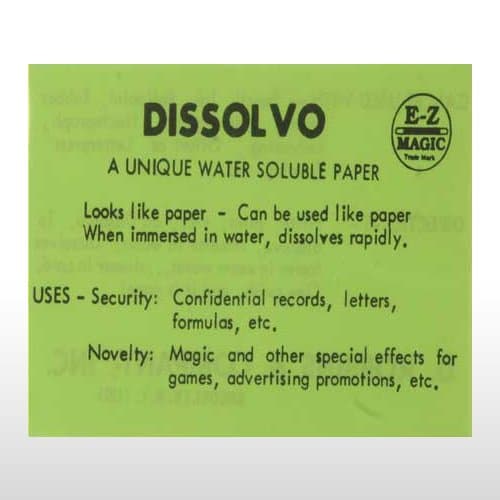 Dissolvo - Spy Paper