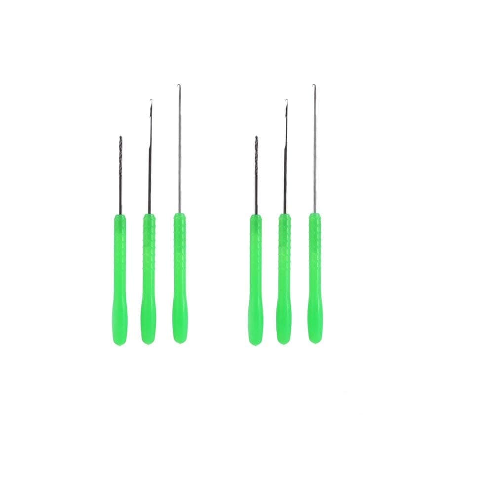 2set Fishing Bait Needle Tool Set, Stringer Drill Hooks Nut Boilie Needle, Carbon Steel, Latching Needle, 3 in 1 Fishing Bait Rigs, Carp Fishing Bait Preparation