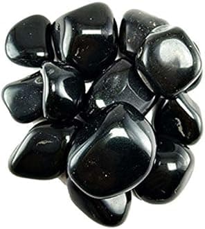 Creative Farmer 10Kg Black Polished Stone Natural Pebble Stones (Black Polished) Terrarium|Succulents|Garden Pots|Gardening|Bamboo Plants & Multi Purpose Pack [10Kg]