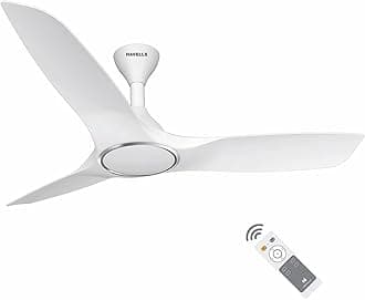 Stealth Air BLDC 1200mm Ceiling Fan| Upto 55% Energy Saving| Silent & Premium| 5 stars Rating| 100% Copper Motor| RF Remote, Memory Backup, Timer| (Pearl White, Pack Of 1)
