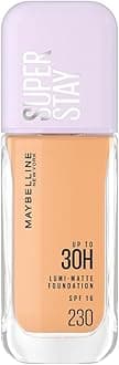 Maybelline New York Super Stay Lumi Matte Liquid Foundation, 30 HR Long Lasting yet Lightweight, 230, 35ml