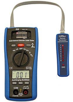 PCE Instruments Multimeter PCE-LT 1 for quickly testing networks