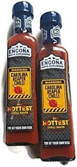 Encona Hot Sauce Carolina Reaper Chilli 2 Pack Bundle
