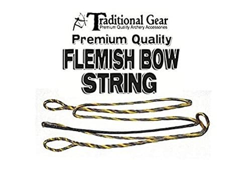 Flemish B-50 Dacron Replacement RECURVE Bowstring - Bow String - Actual String Length - by Trad Gear Archery Products (Multiple Sizes) (58")