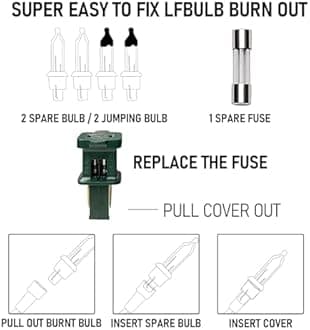 Dazzle Bright Christmas Lights, 40FT 200 Count Incandescent Waterproof Mini String Lights Plug in, Connectable Christmas Decorations for Outdoor Home Party Garden Yard