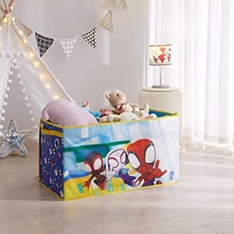 Idea Nuova Marvel Spidey and His Amazing Friends Collapsible Children’s Toy Storage Trunk, Durable with Soft Lid, 28.5"x14.5"x16"