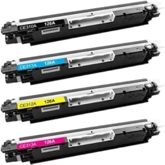 RT 126A Pack of 4 pcs Toner Cartridge Compatible with HP LaserJet Pro CP1020 , CP1025 , Cp1025NW Color Printer Series