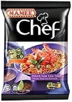 Mamee Chef Instant Noodles 80g (Tom Yam, 8 Packs)