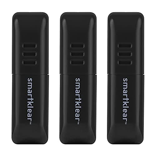 Carbon Klean SmartKlear Smart Phone Screen Cleaner - Efficient and Durable Carbon Microfiber Technology Injected Black (3 Pack)