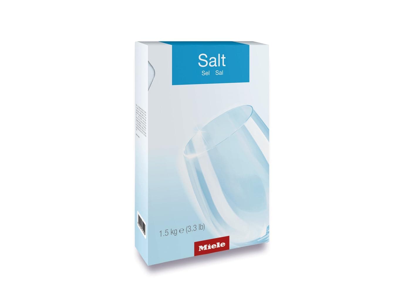 Miele Dishwasher Salt 1.5kg, 1 Pack, Solid, Unscented