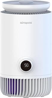 2 in 1 Air Purifier and Evaporative Humidifier Combo for Bedroom, H13 True HEPA Filter, Cool Mist-Free Air Humidifiers Pets Dust Smoke Pollen T3pro, White