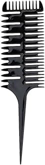 Highlighting Comb - 3 in 1 Hair Dyeing Comb, Rat Tail Hair Comb, Hairdressing Comb For Hair Colour, Professional Weave Weaving Comb, for Hair Highlighting and Dyeing Styling for Men Women Salon