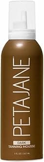 Dark Tanning Mousse 7oz - Sunless Self-Tanner for a Natural, Streak-Free, Organically Derived, Lightweight & Fast Absorbing, Non-Sticky, For All Skin Types, Vegan & Cruelty-Free