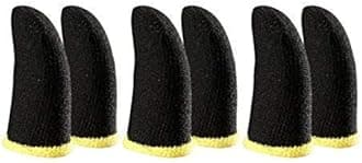 Inefable® Pubg Anti-Slip Thumb Sleeve, Increase Your Gaming Score Slip-Proof Sweat-Proof Professional Touch Screen Thumbs Finger Sleeve for Pubg Mobile Phone Game Gaming Gloves Multi Colour (3 Pair)