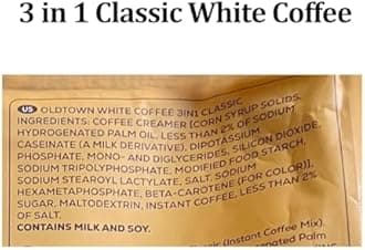 (4 Pack - Classic) Old Town White Coffee, 3 in 1 Classic White Instant Coffee (60 Sticks) Expired Date 08/15/2026