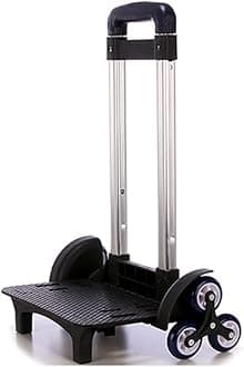 Aluminium Alloy Backpack Trolley for School Bags 6 Wheels Foldable Trolley Cart