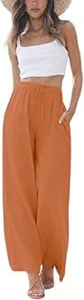 PURPEARL womens Linen Pants Casual Pants
