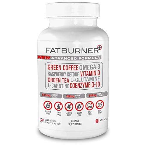 Fat Burner Plus - Advanced Weight-loss System | Multi-functional Supplement for Thermogenic Fat Burning + Athletic Performance + Anti-Aging (60ct. 1-Month Supply)