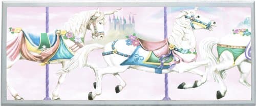 Unicorn Carousel Wall Plaque
