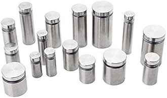 Global Indus19 Multipurpose Stainless Steel Spacers/Fasteners/Standoffs for Industrial Applications and Home Improvement of Size: 1/2" (Diameter) x 1" (Length) Inches, Pack of (4), Set (5)