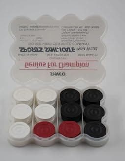 Synco Professional Wooden Carrom Coins Set | 24 Carrom Board Coins in Special Case (GeniusChampion Black & White)