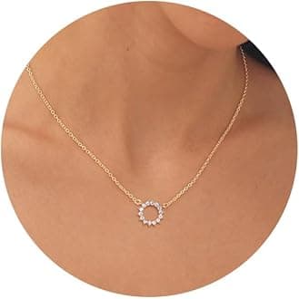 VRIUA Gold Necklace for Women - 14K Gold Plated Dainty Italian Horn Star of David Butterfly Sun Lotus Volleyball Baseball Cowboy Boots Necklace Jewelry Everyday for Women