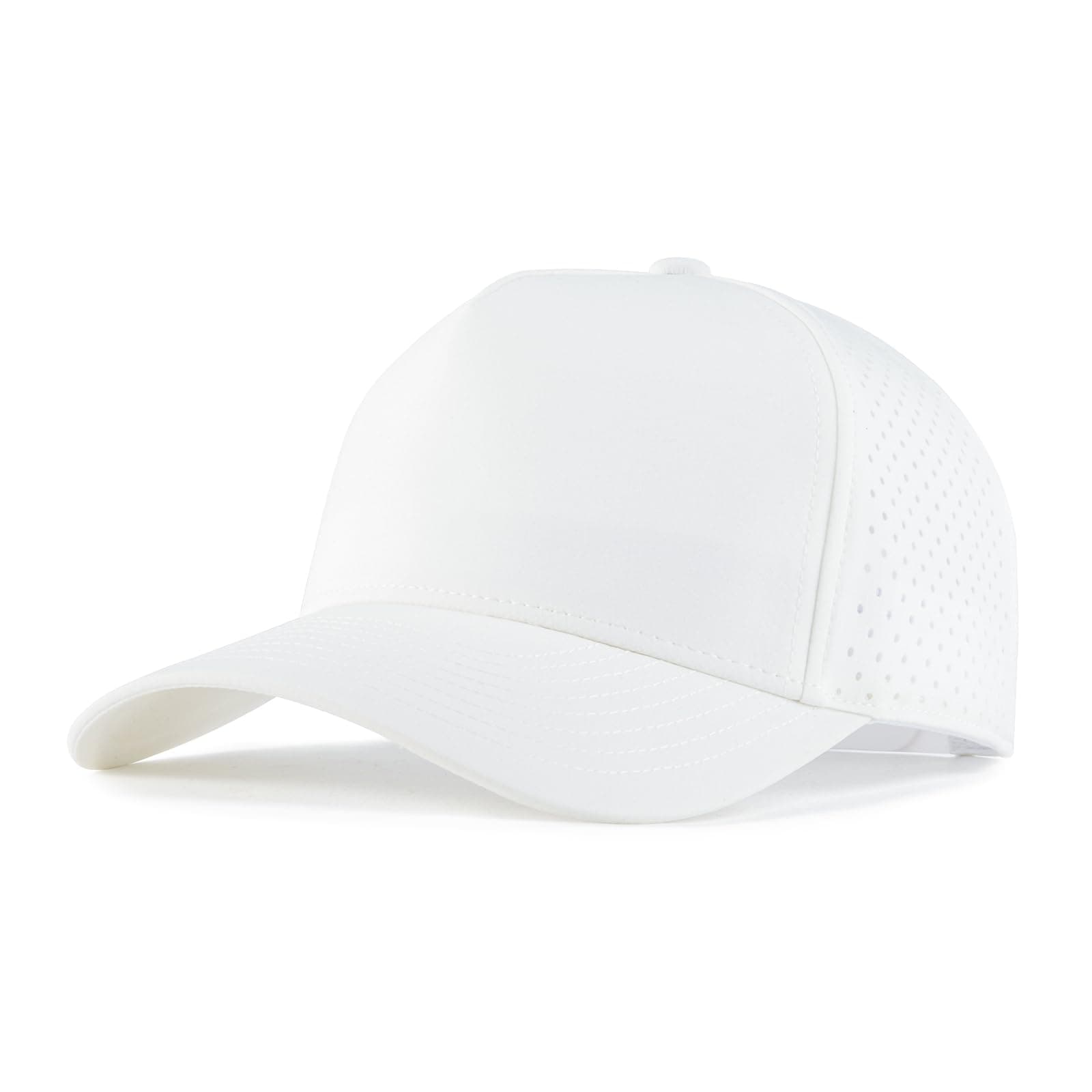 Men Adjustable Snapback Baseball Cap Vented Performance Laser Cut Mesh Hat