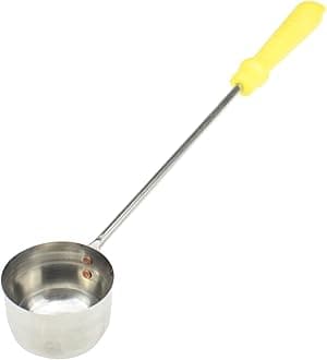 Stainless Steel Ladle - Long Handle Serving Soup, Gravy, Sauces, Oil, Tea, Punch Ladle (Size 3: 6.5cm)