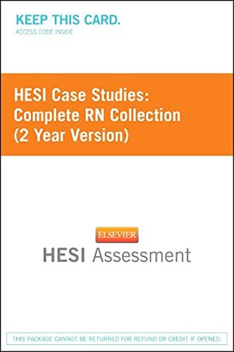 HESI Case Studies: Complete RN Collection (2 Year Version) Printed Access Code – September 15, 2011