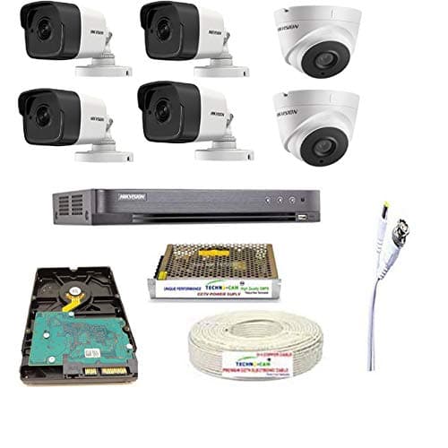 Wired FHD 5MP Security Camera Kit, White