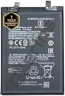 GILERINS® Original BP4K Battery for Redmi Note 12Pro /Note 12T Poco x50pro Battery with 1 Year Warranty*** (AA293)