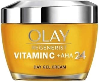 Olay AHA24 + Vitamin C Gel Cream for the Day, with Vitamin C, AHA & Niacinamide, for Radiant and Even Skin, 50 ml