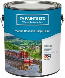 T A Paints Ltd Marine Boat Barge Primer Undercoat Anti Corrosive Universal PU Enamel Primer Wood Metal Ply Timber Above & Below Waterline Narrowboat 1 Litre Red Oxide