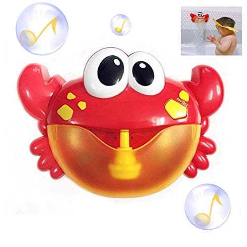 Effle Bath Bubble Maker, Baby Automatic Bubble Blower Machine Funny Crabs Baby Bath Toy with 12 Nursery Rhymes for Kids/Infants