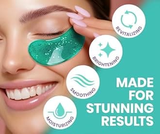 Stylia Under Eye Patches for Puffy Eyes and Dark Circles (6 Pairs) - Marine Collagen Under Eye Mask with Retinol, Vitamin C, Hyaluronic Acid, Pearl Extract - Eye Masks for Dark Circles and Puffiness