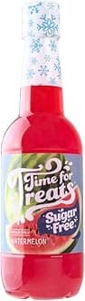 Time For Treats Flavored Syrup 16.9 Fluid Ounce Bottle for Snow Cones, Homemade Sodas, Cocktails, Coffee, Baking and More (Watermelon - SUGAR FREE)