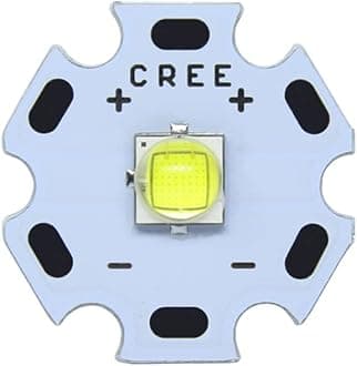 AETOOL - 10W Cold White Cree XML2 XM-L2 T6 LED Light Diode Lamp+20mm/22mm DC3.7V 12𝖵 Driver DIY Flashlight (LED20mm White PCB 22mm 3 Mode Driver)